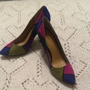 Nine West Multicolor Patchwork Heels